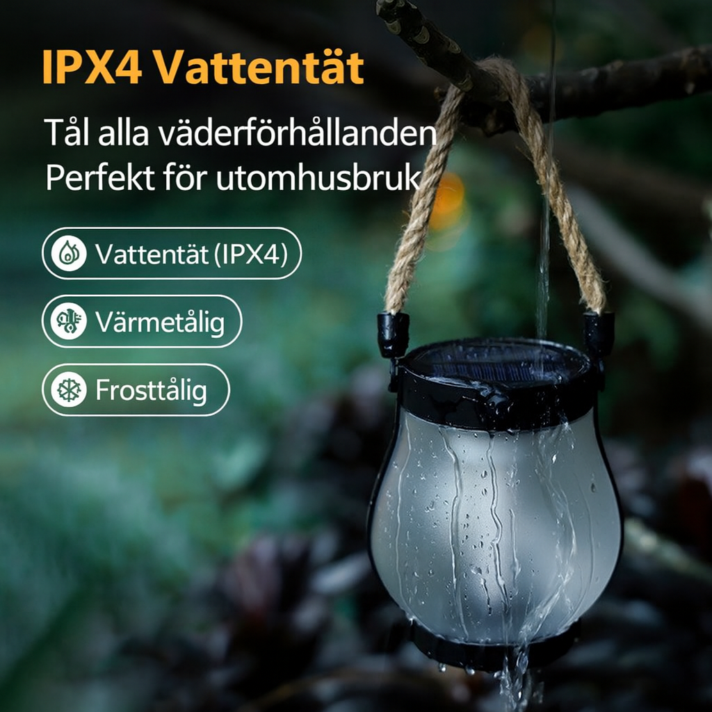 LjusRo™ – Solcellslykta utomhus