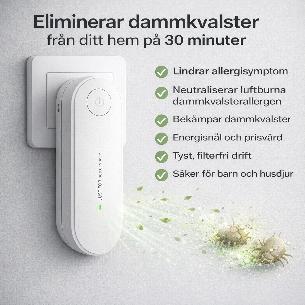 AirVera™ – praktisk luftrenare mot pollen och allergen