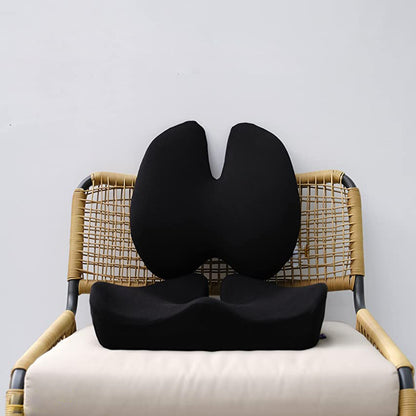 ErgoComfort™ – Ergonomisk Sittdyna & Ryggstöd