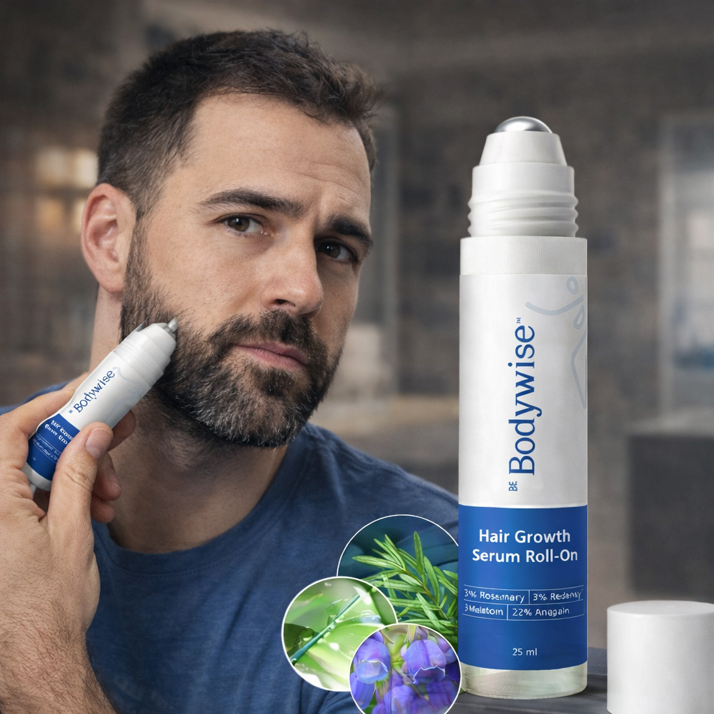 Bodywise Avancerat Hår- & Skäggserum Roll-On
