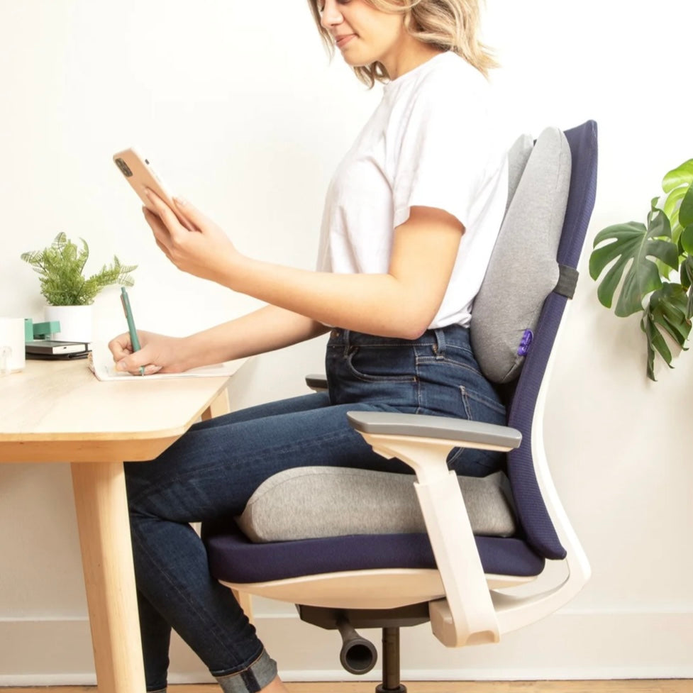 ErgoComfort™ – Ergonomisk Sittdyna & Ryggstöd