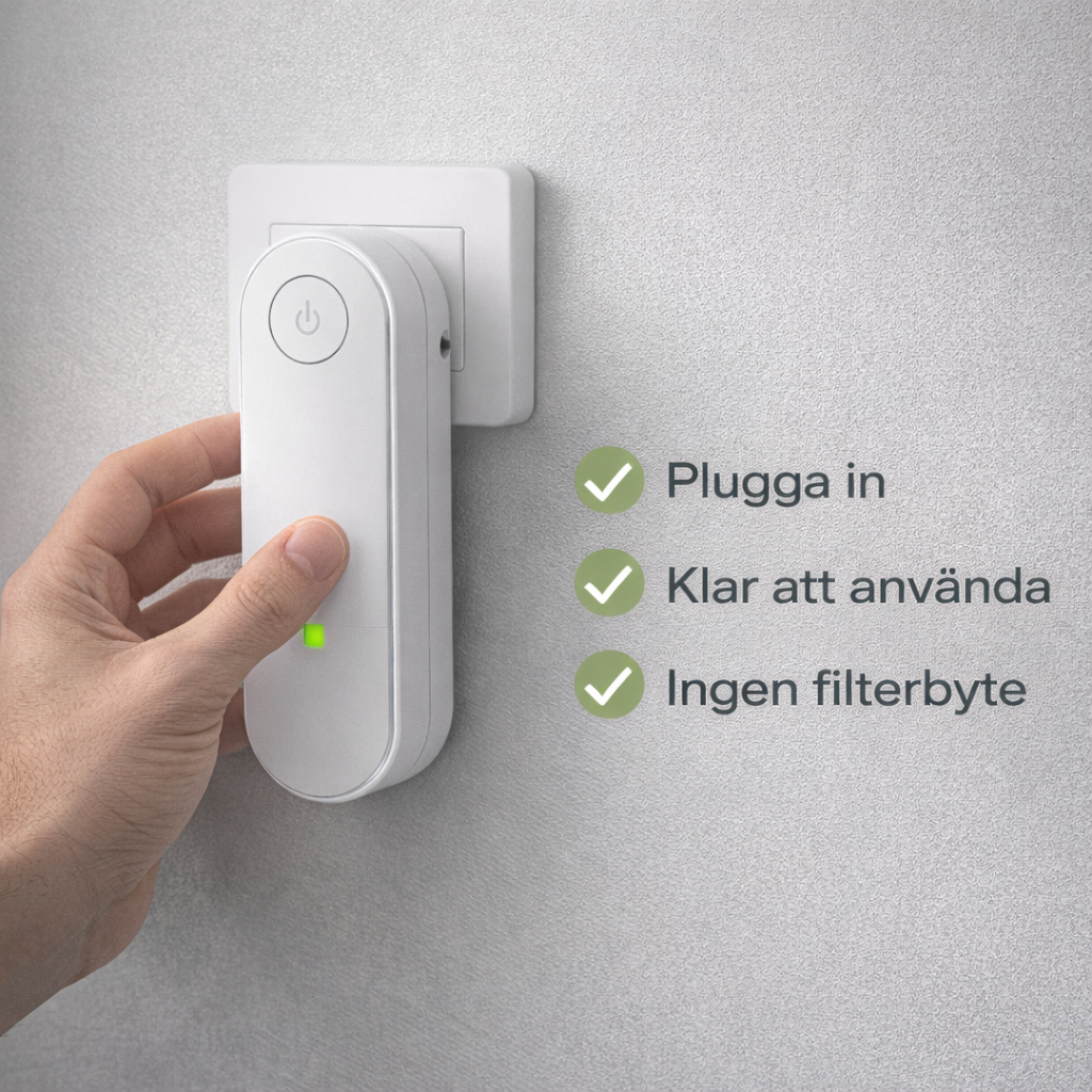 AirVera™ – praktisk luftrenare mot pollen och allergen