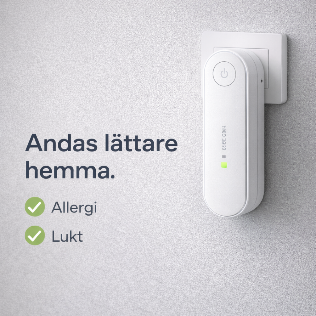AirVera™ – praktisk luftrenare mot pollen och allergen