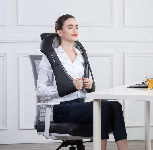 NackKnåd™ – Elektrisk Massager för Axlar, Nacke & Rygg