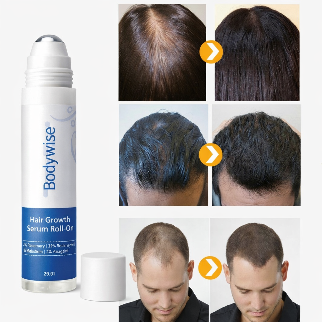 Bodywise Avancerat Hår- & Skäggserum Roll-On