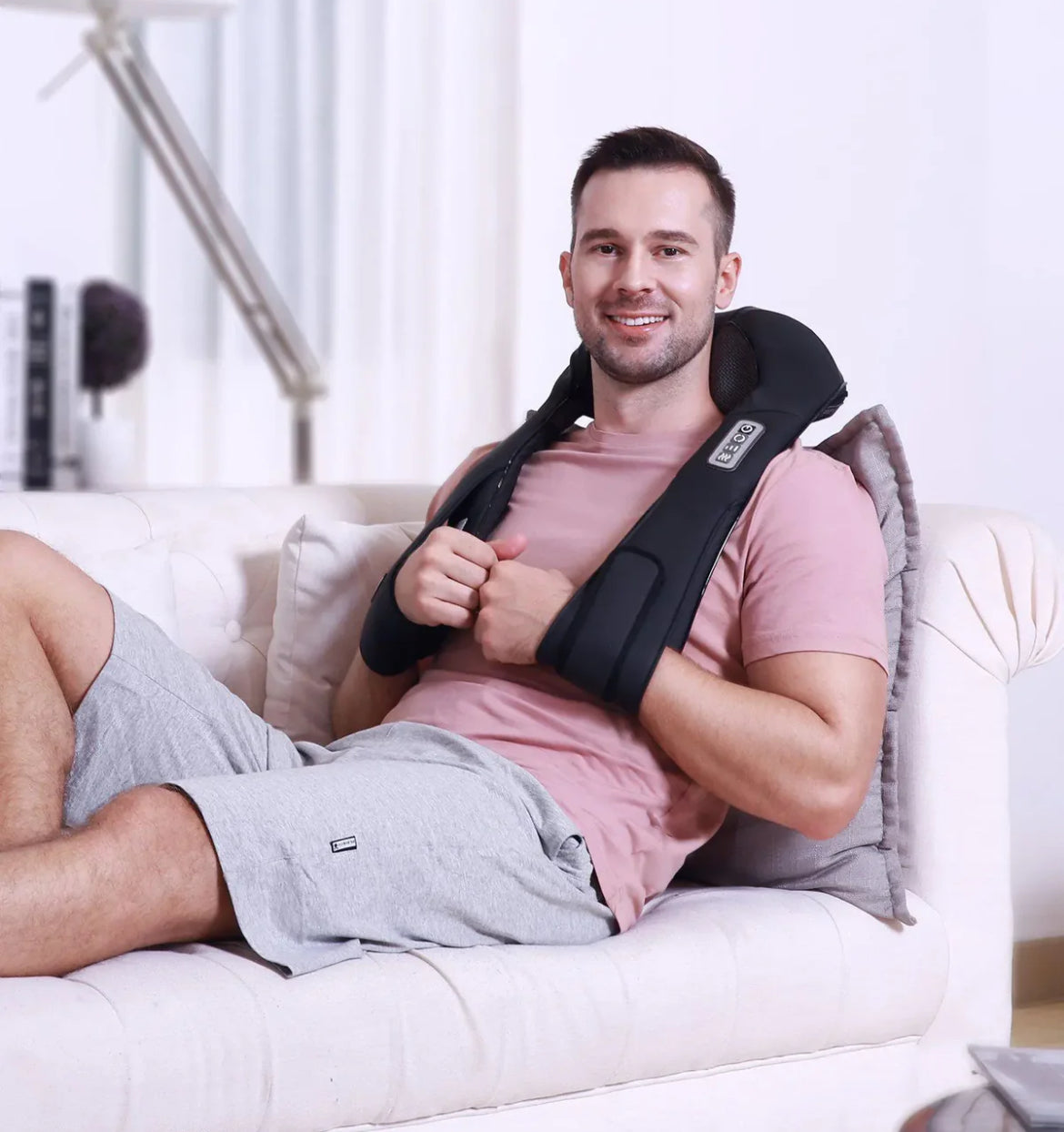 NackKnåd™ – Elektrisk Massager för Axlar, Nacke & Rygg