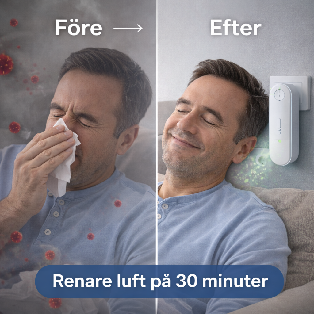 AirVera™ – praktisk luftrenare mot pollen och allergen