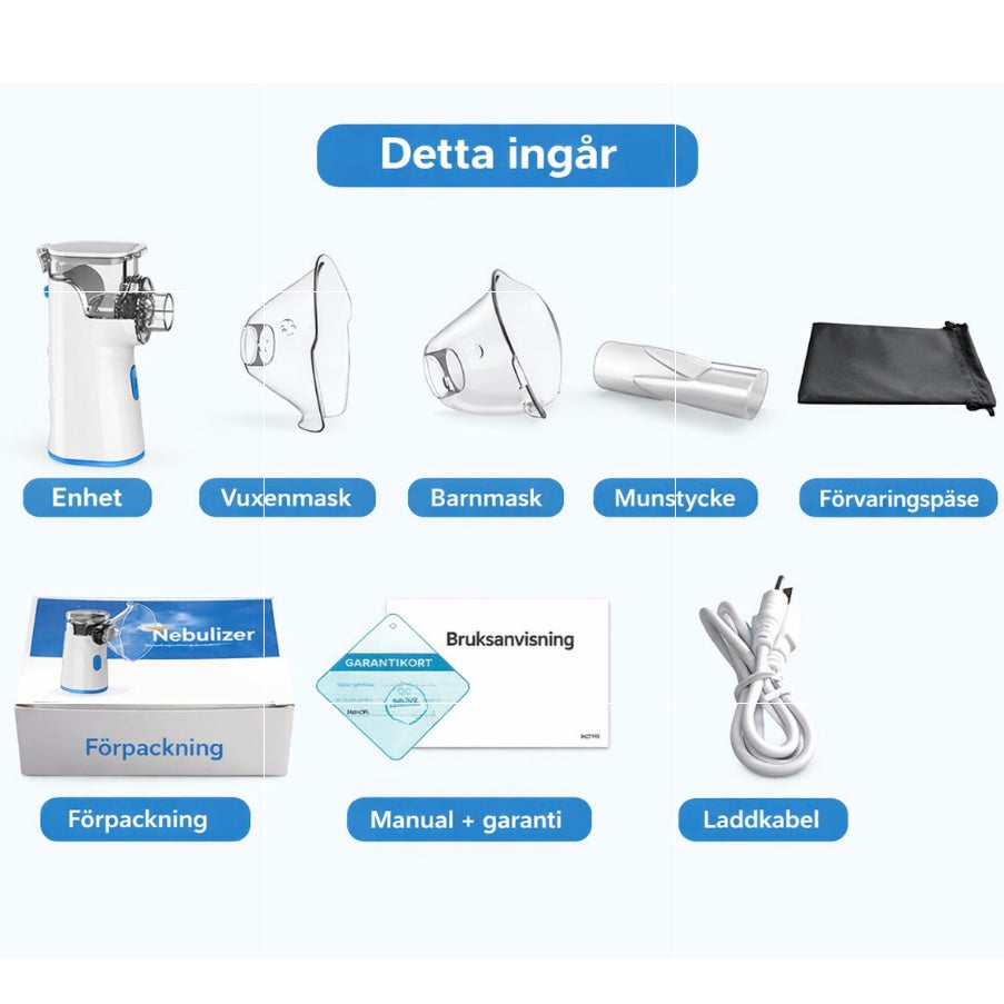 AndasLätt™ – Portabel Mesh-nebulisator