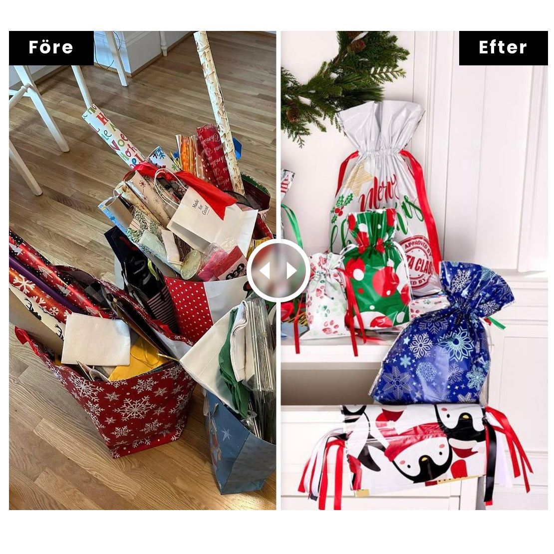 Lyxiga Julklappspåsar – slå in dina klappar på sekunder!