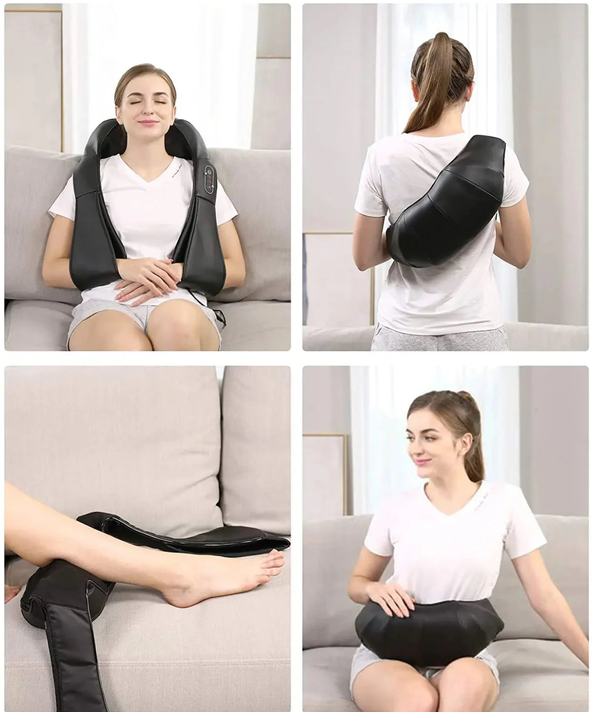 NackKnåd™ – Elektrisk Massager för Axlar, Nacke & Rygg
