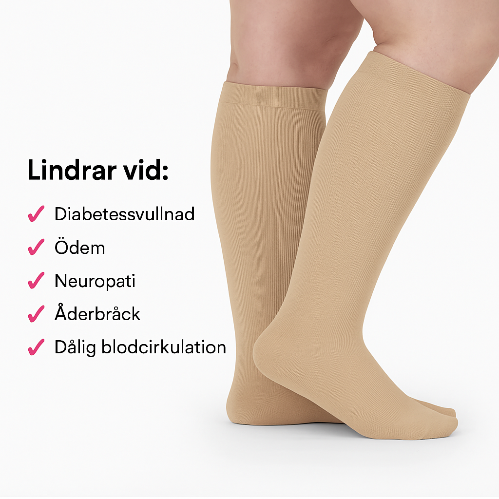 KraftSteg™ – Kompressionsstrumpor klass 1