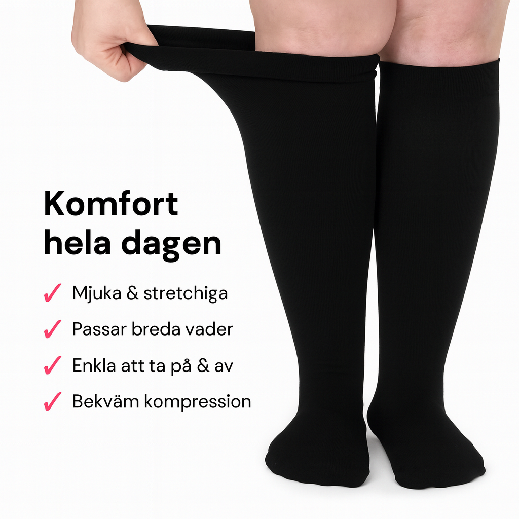 KraftSteg™ – Kompressionsstrumpor klass 1