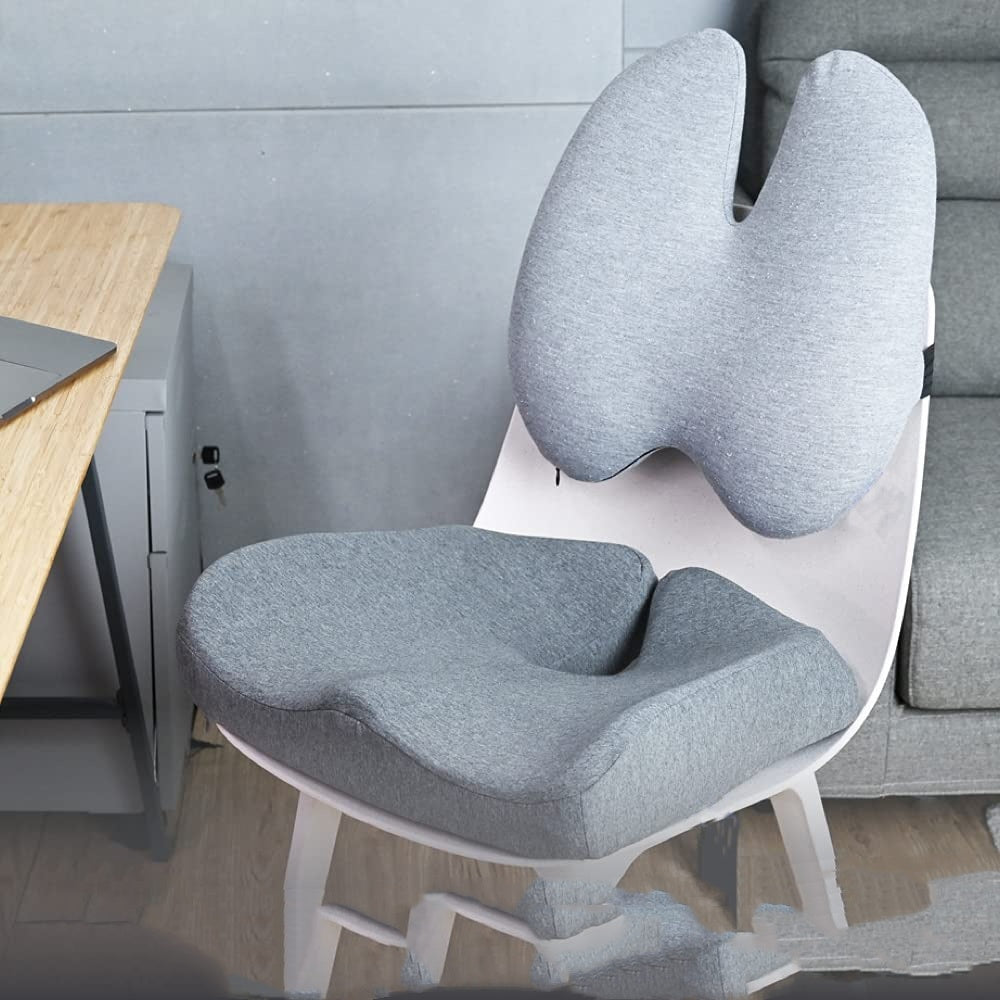 ErgoComfort™ – Ergonomisk Sittdyna & Ryggstöd
